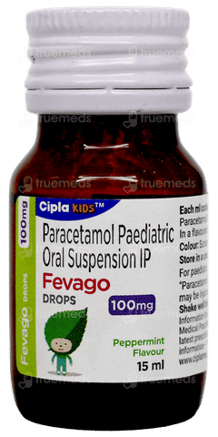 Fevago 100Mg Peppermint Flavour Oral Drops 15Ml